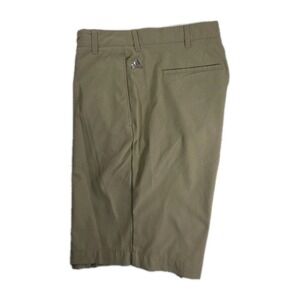 Adidas Shorts 30 Khaki Golf‎ Chino Flat Front Lightweight POLYESTER/COTTON